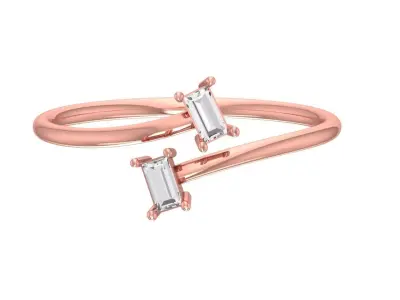 Women Light Weight Band Ring 3D print model 33