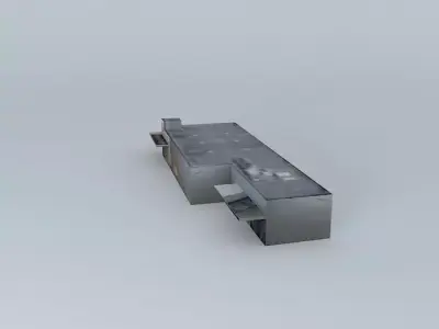 Billa department store building in Dunajska Streda Polyfunkciós Free 3D model