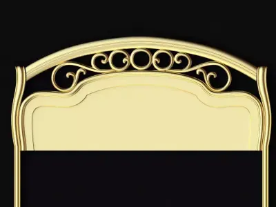 bed headboard 3D model