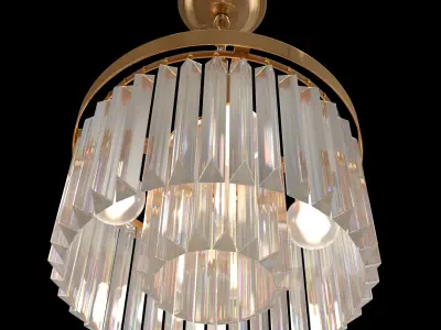 Cuaulans Modern Crystal Chandelier 3D model