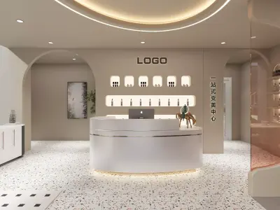 Beauty Salon Low-poly 3D model