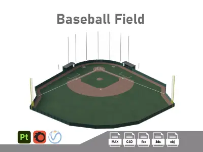 Baseball Field  3D model