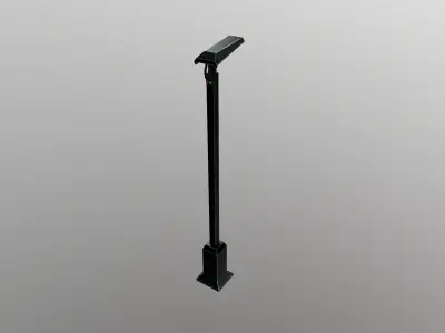 Sci-Fi Street Lamp Low-poly 3D model
