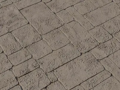 PBR Irregular Cobblestone Floor  Texture