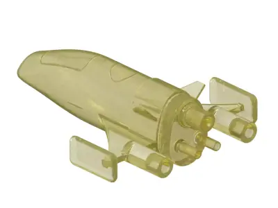 Transparent Space Ship Toy 3D model