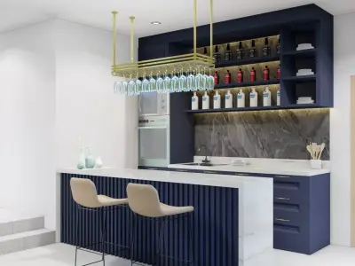 Tropical modern house 3D print model