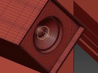 HID TRACK LIGHT HALOGEN LED SQUARE 3D model