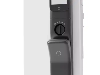 Digital Door Lock model Code  Luna Elite Smart Lock Low-poly 3D Low-poly 3D model