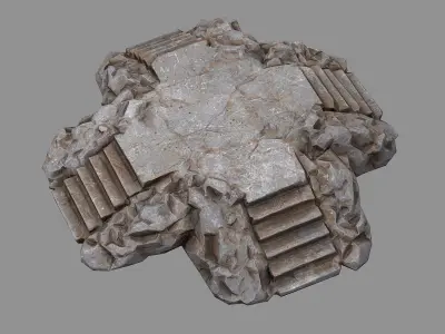 Staris Rock 02 Low-poly 3D model