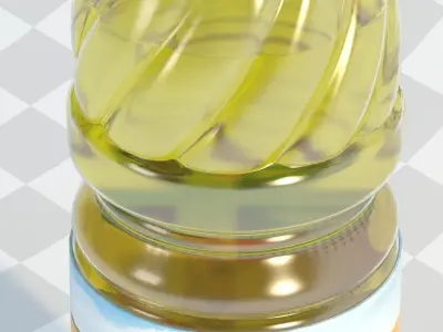 Food Oil bottle 3D model