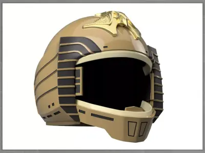 Colonial Warrior Viper Helmet Battlestar Galactica 3D print model