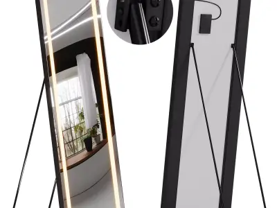 Charone  Mirror with Lighted Stand Up  by Latitude Run 3D model