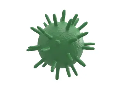 Virus v2 005 Low-poly 3D model