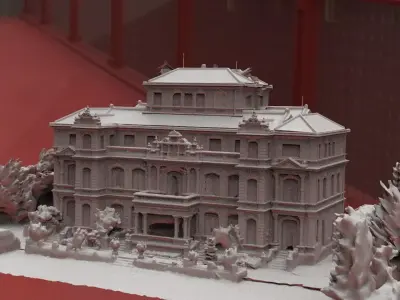 Spencer Mansion resident evil 3D model