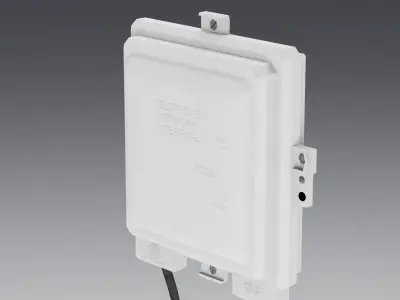 Network Interface Box Low-poly 3D model