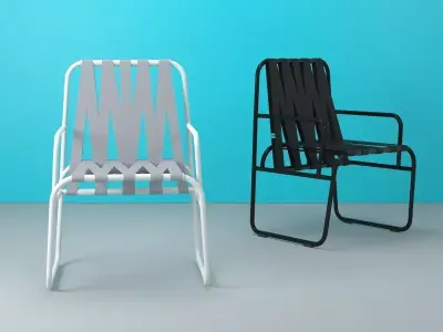 Dozequinze Chair 3D model