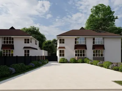 Garden Landscape 3D Model - SketchUp and Lumion Scene 3D model 3D model