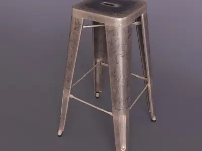 Stylish bar chair Free 3D model