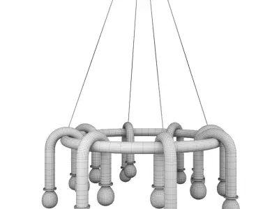 Whit 20 Chandelier 3D model