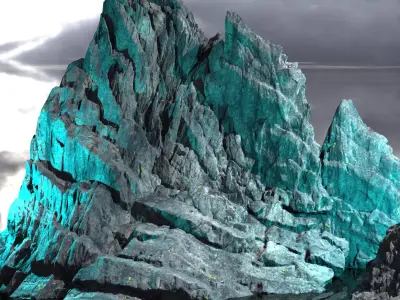Mountain Rock shards Kit bash 2 3D model