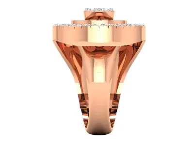 Women Ring Render 3dm STL MTL SLC JCD OBJ FBX Details 3D print model 68