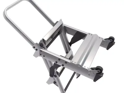  Aluminium Ladder 3D model