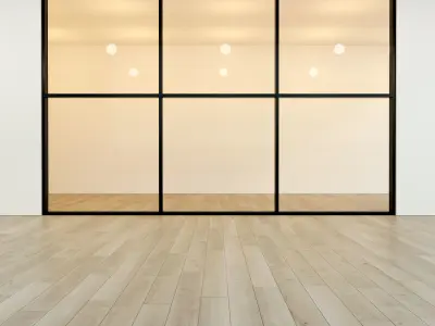 Glass partition door Set 21 Low-poly 3D model