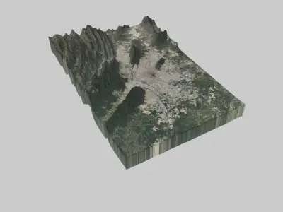 Monterrey City  Low-poly 3D model