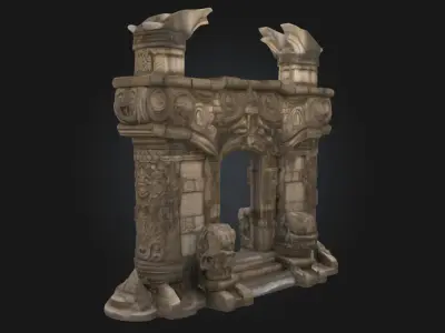 Ancient Gate of Mysteries  Portal to the Forgotten Realms 3D model