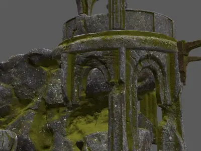 old temple 3D model