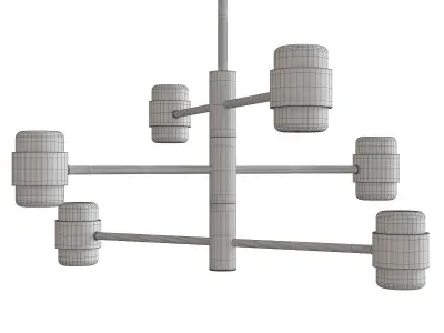 COPENHAGEN CHANDELIER Low-poly 3D model