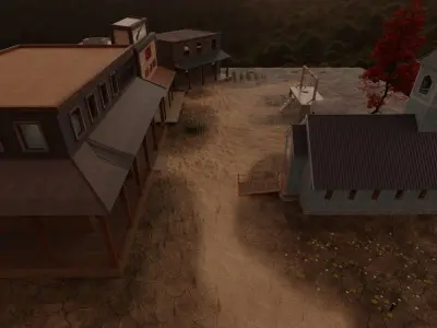 Western Village  3D model