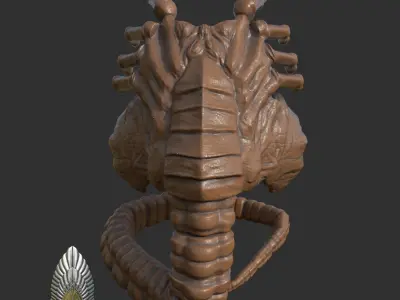 Aliens Romulus Face Hugger 3D DIGITAL DOWNLOAD 3D print model
