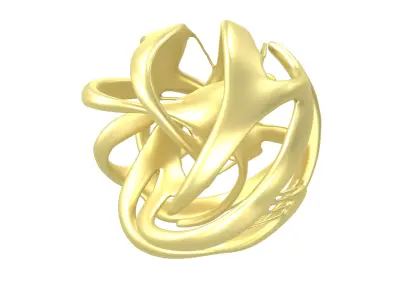 Abstract Circle v3 001 Low-poly 3D model