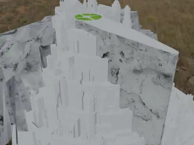 Minas Tirith Low-poly 3D model