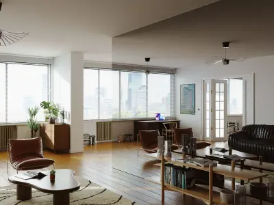 Warsaw Apartment Blender Interior 3D model