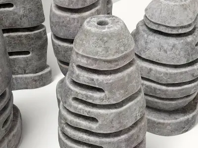 Stone light  Neo decorative n3 3D model