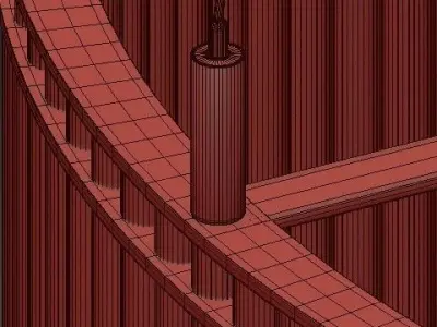 Stilio Uno Pendant Lamp LED 3D model