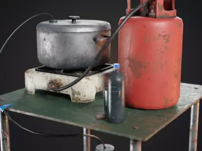 Handmade Distiller Low-poly 3D model