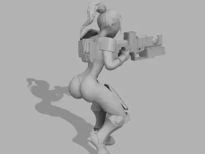 Space Commie Girl Squads 3D print model