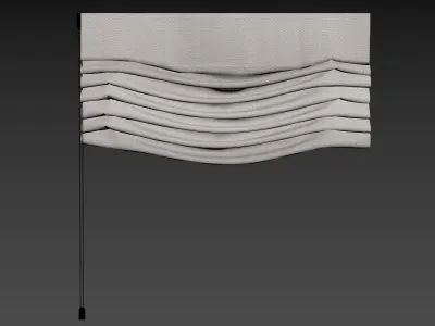 Curtain modern 9 3D model