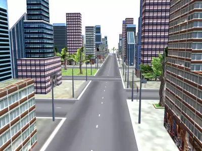 Lowpoly Ultra City Building Low-poly 3D model