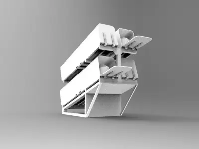 hypersonic missile launcher 3D print model