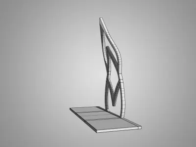 Sci-fi Wall Sconce 3D model