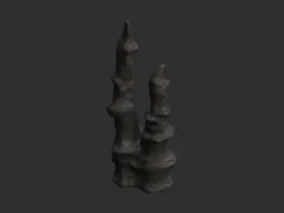 Cave Rock 03 - Base Low-poly 3D model