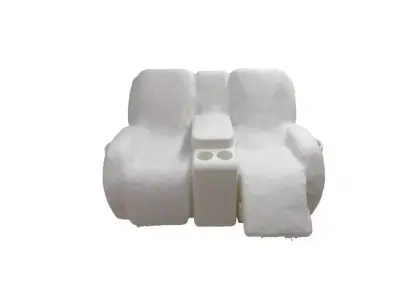 Two-Seater Recliner Chair  Digital 3D Model STL FBX OBJ 3D print model