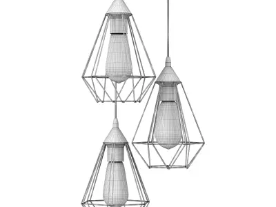 Hangelampe Tarbes 3D model
