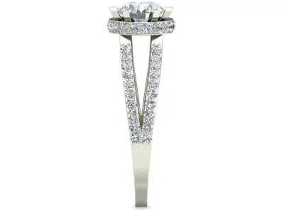 Timeless Solitaire Diamond Ring 3D print model