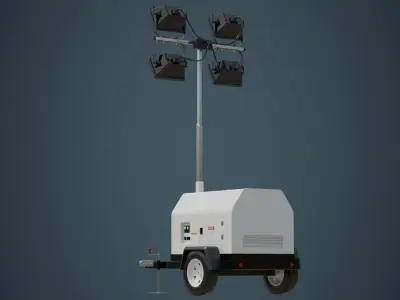 Light Tower 2A Low-poly 3D model