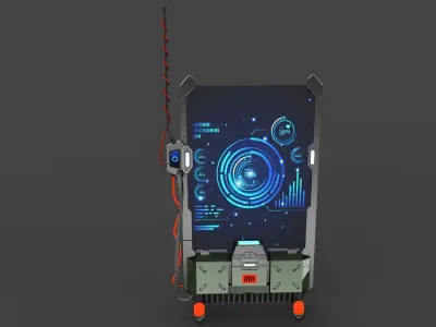 Sci-fi Terminal Cartoon  3D model